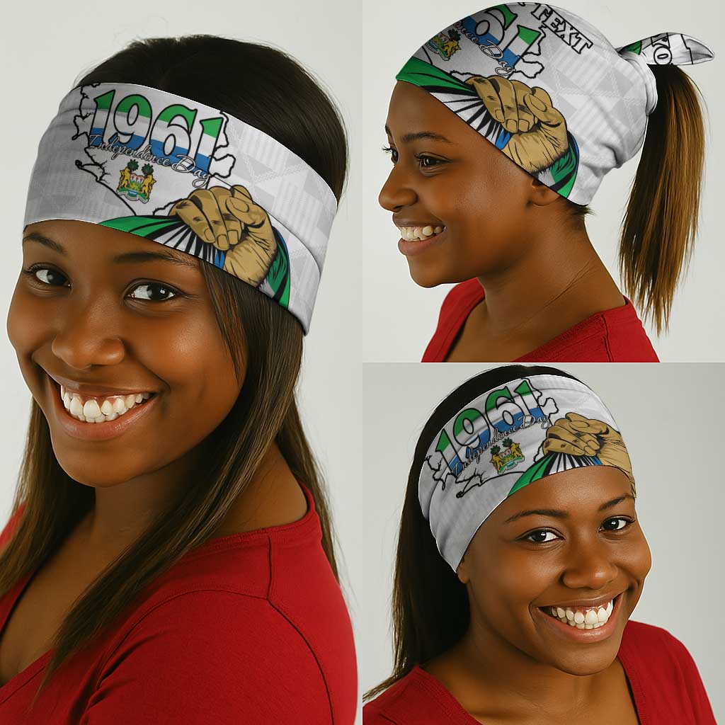 Personalised Happy Independence Sierra Leone Neck Gaiter April 27th LT15