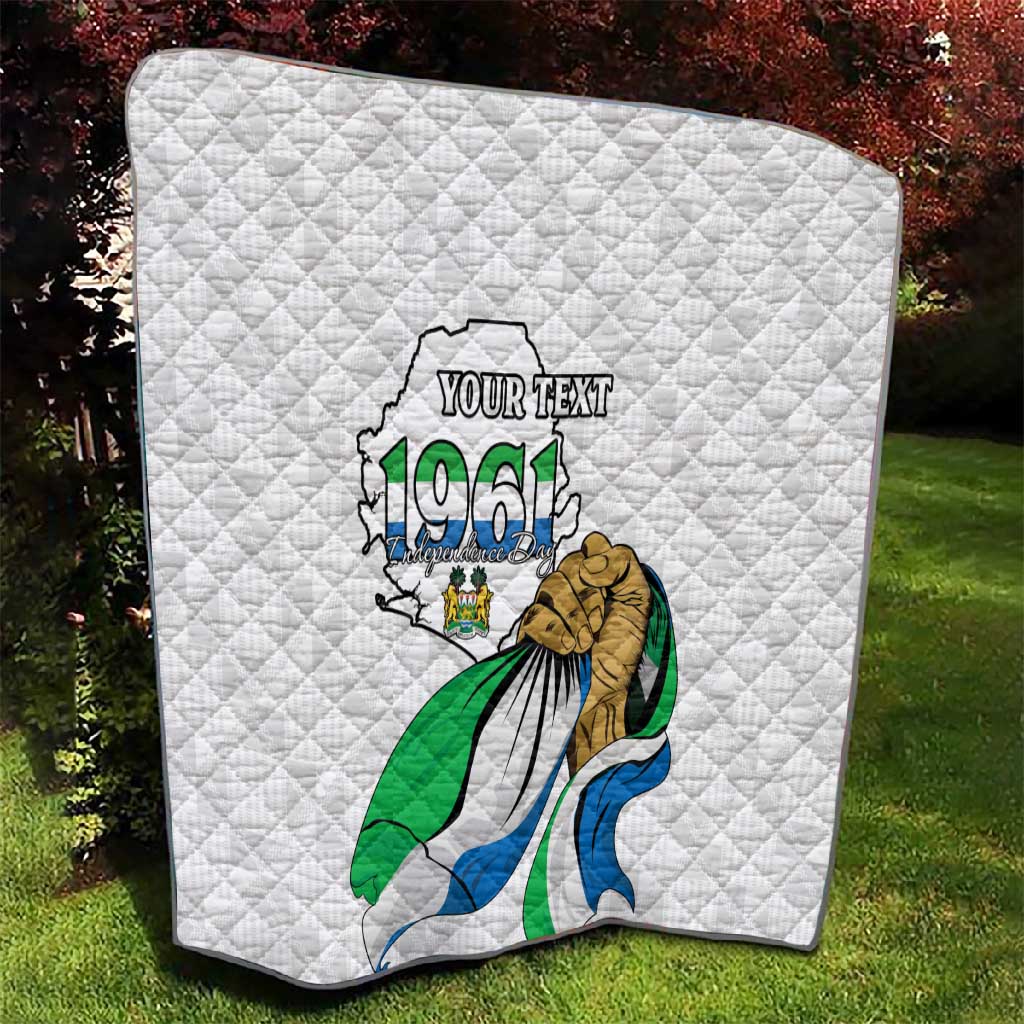 Personalised Happy Independence Sierra Leone Quilt April 27th