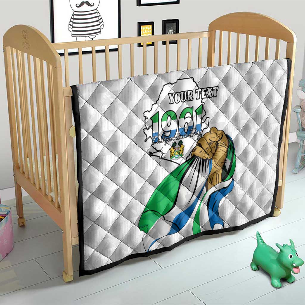 Personalised Happy Independence Sierra Leone Quilt April 27th