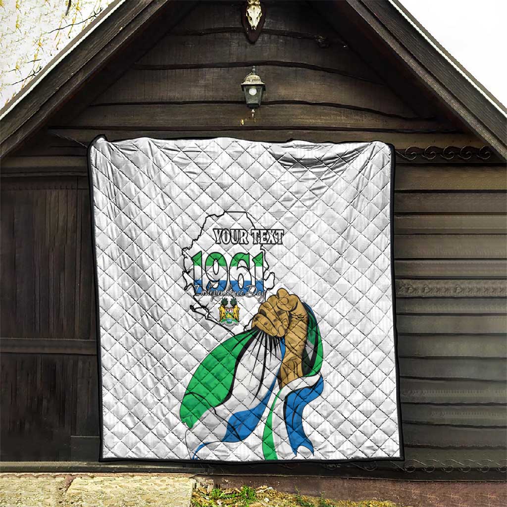 Personalised Happy Independence Sierra Leone Quilt April 27th