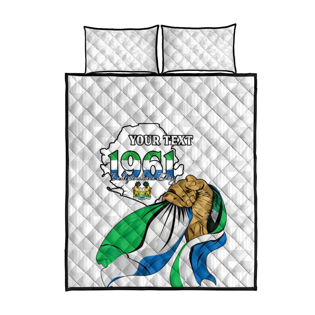 Personalised Happy Independence Sierra Leone Quilt Bed Set April 27th