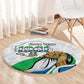 Personalised Happy Independence Sierra Leone Round Carpet April 27th