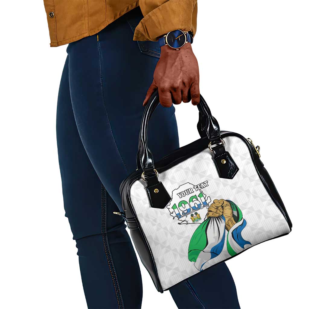 Personalised Happy Independence Sierra Leone Shoulder Handbag April 27th