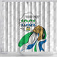Personalised Happy Independence Sierra Leone Shower Curtain April 27th