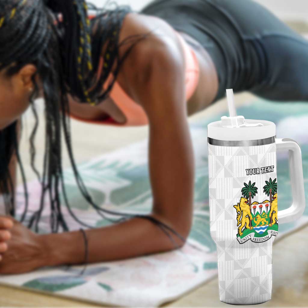 Personalised Happy Independence Sierra Leone Tumbler With Handle April 27th