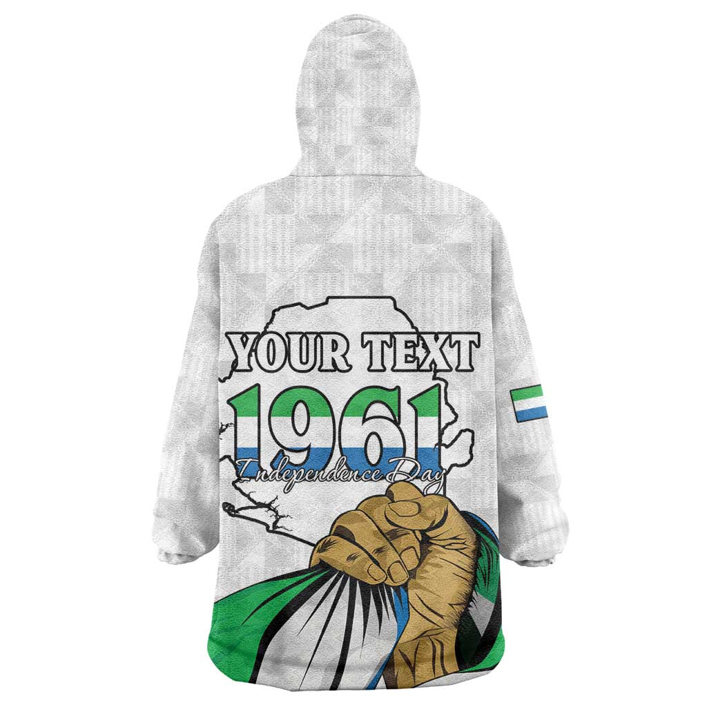 Personalised Happy Independence Sierra Leone Wearable Blanket Hoodie April 27th
