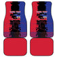Personalised Haitian Heritage Month Car Mats Coat Of Arms With Dashiki Pattern