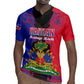 Personalised Haitian Heritage Month Rugby Jersey Coat Of Arms With Dashiki Pattern