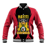 Personalised First Empire Of Haiti Baseball Jacket Coat Of Arms Sporty Style