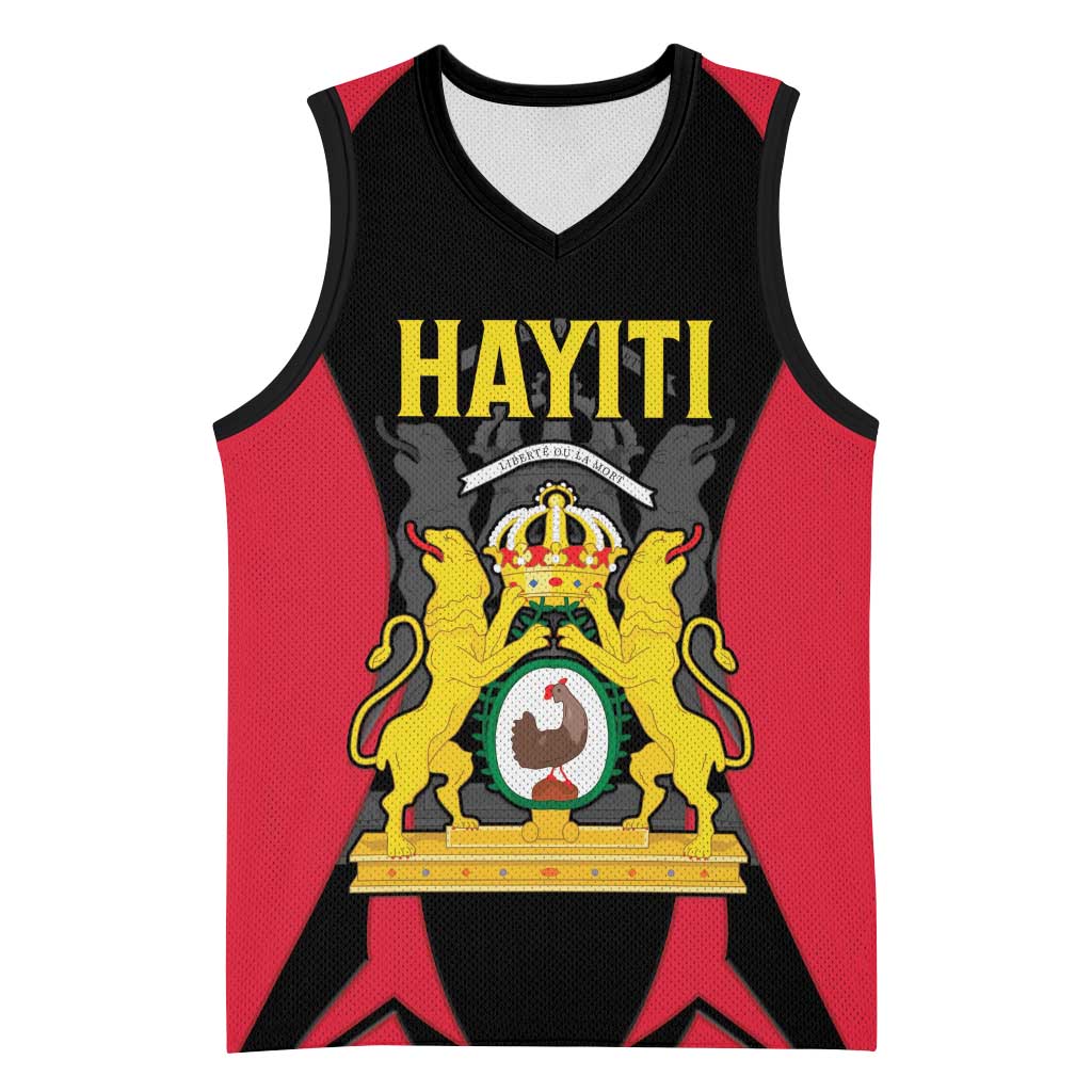 Personalised First Empire Of Haiti Basketball Jersey Coat Of Arms Sporty Style LT15