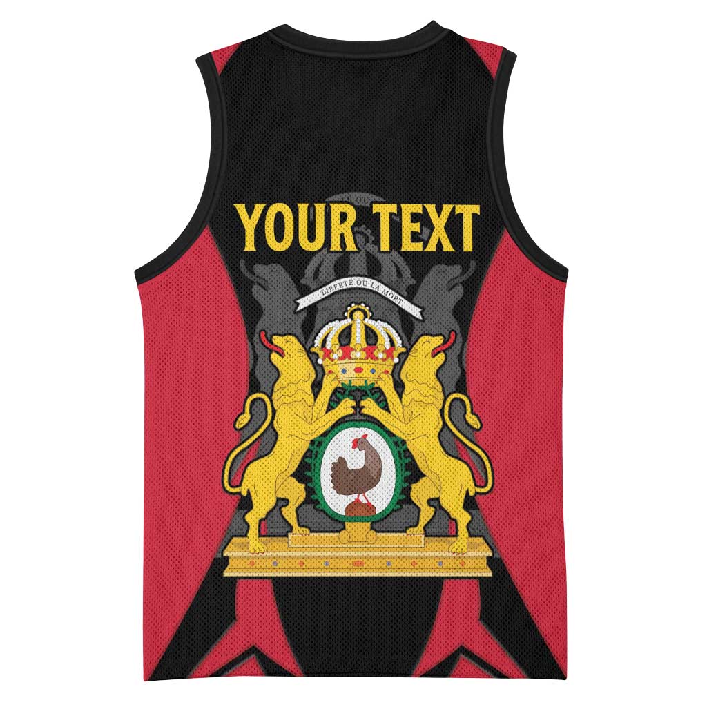 Personalised First Empire Of Haiti Basketball Jersey Coat Of Arms Sporty Style LT15