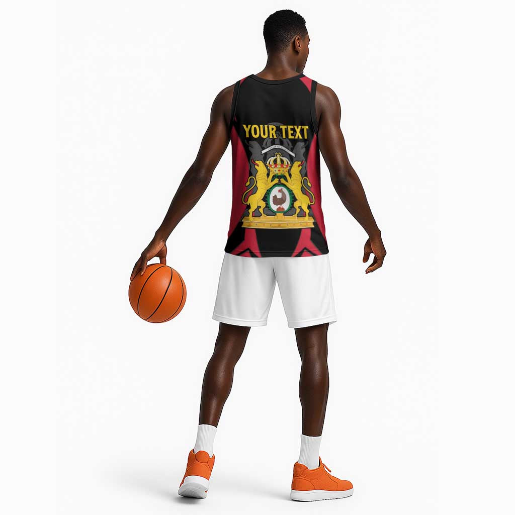 Personalised First Empire Of Haiti Basketball Jersey Coat Of Arms Sporty Style LT15