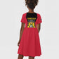 Personalised First Empire Of Haiti Kid Short Sleeve Dress Coat Of Arms Sporty Style