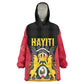 Personalised First Empire Of Haiti Kid Wearable Blanket Hoodie Coat Of Arms Sporty Style