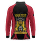 Personalised First Empire Of Haiti Long Sleeve Polo Shirt Coat Of Arms Sporty Style