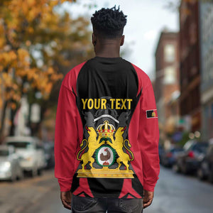 Personalised First Empire Of Haiti Long Sleeve Shirt Coat Of Arms Sporty Style