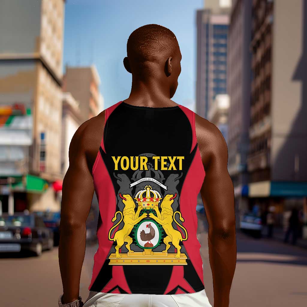 Personalised First Empire Of Haiti Men Tank Top Coat Of Arms Sporty Style