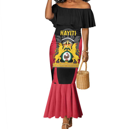 Personalised First Empire Of Haiti Mermaid Dress Coat Of Arms Sporty Style