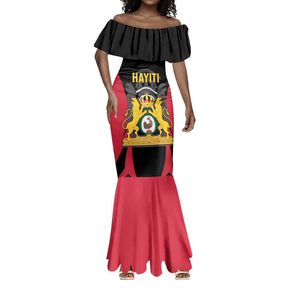 Personalised First Empire Of Haiti Mermaid Dress Coat Of Arms Sporty Style