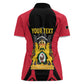 Personalised First Empire Of Haiti Women Polo Shirt Coat Of Arms Sporty Style