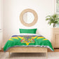 Personalised Republique de Maurice Bedding Set Coat Of Arms Flag Style