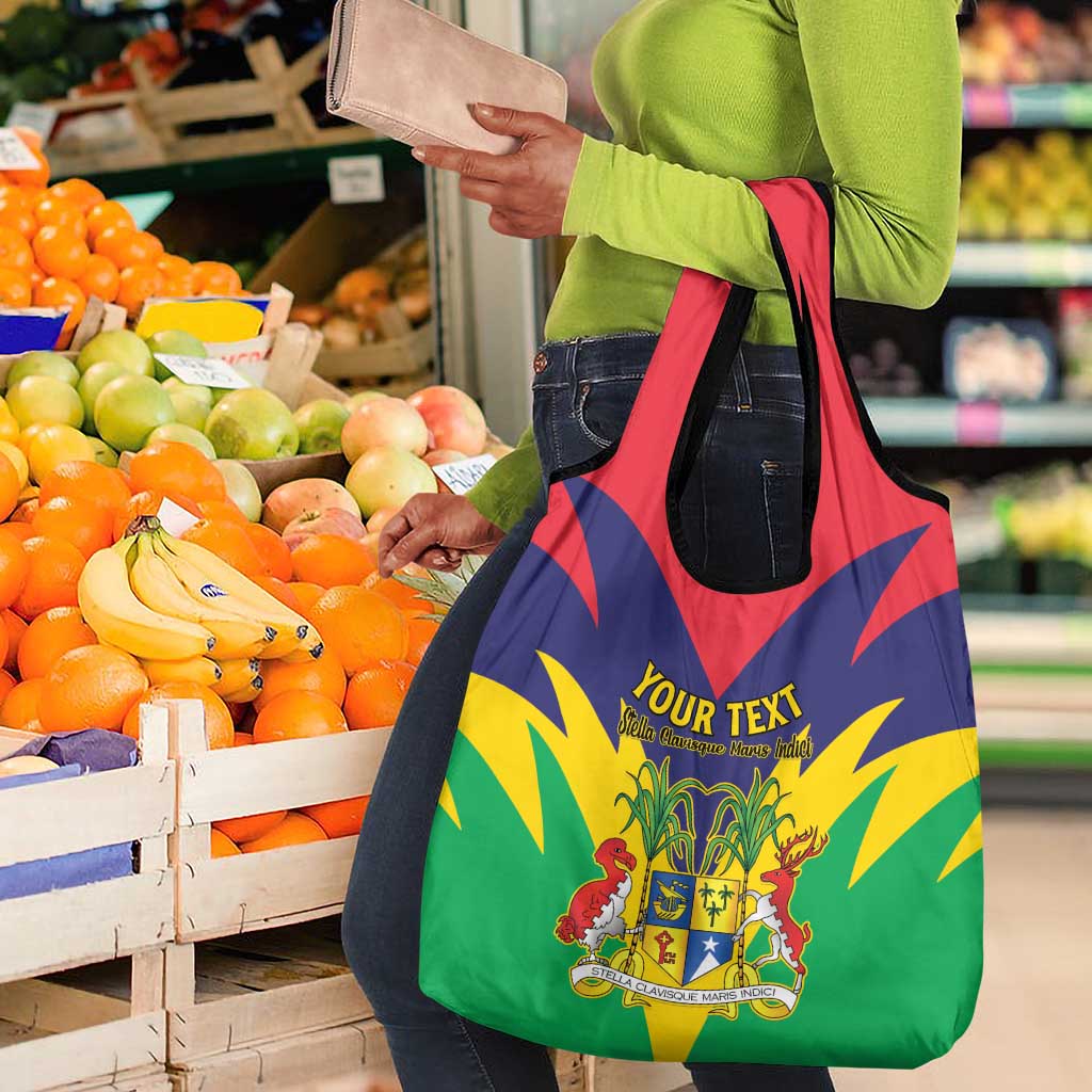 Personalised Republique de Maurice Grocery Bag Coat Of Arms Flag Style