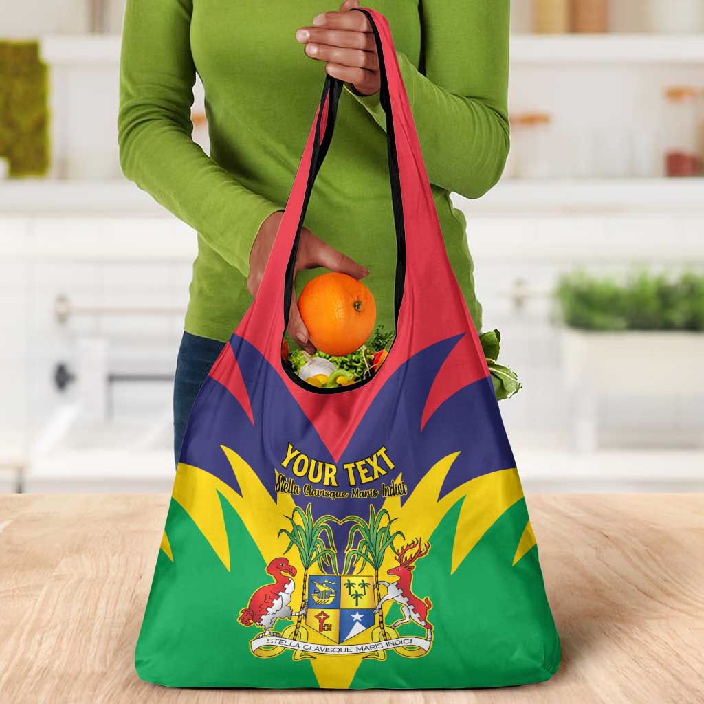Personalised Republique de Maurice Grocery Bag Coat Of Arms Flag Style