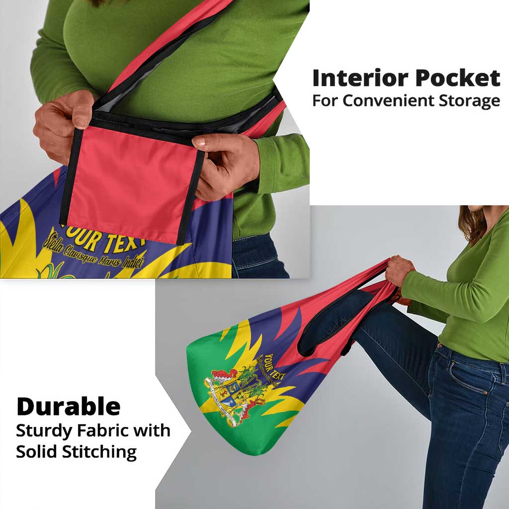Personalised Republique de Maurice Grocery Bag Coat Of Arms Flag Style