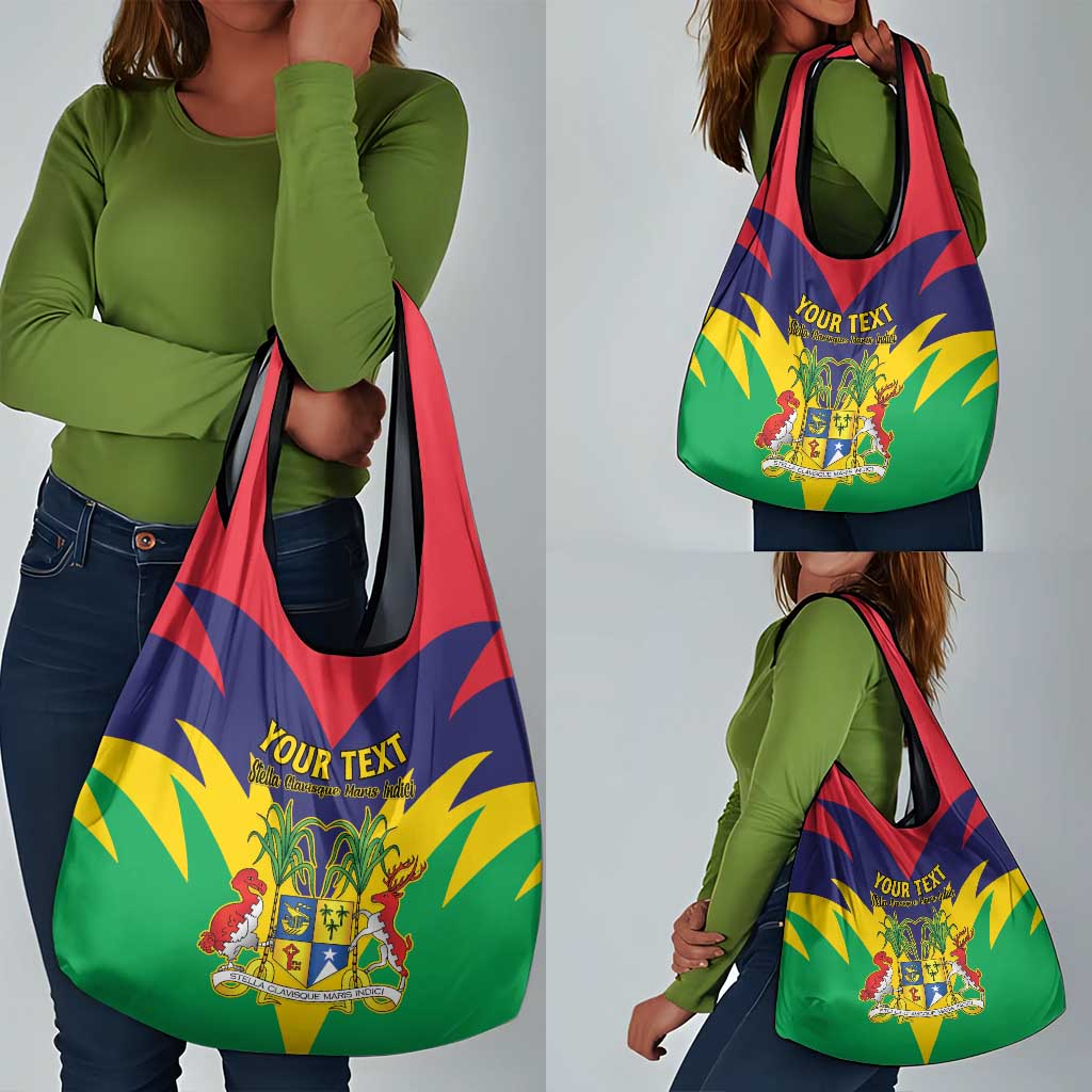 Personalised Republique de Maurice Grocery Bag Coat Of Arms Flag Style