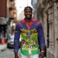 Personalised Republique de Maurice Long Sleeve Button Shirt Coat Of Arms Flag Style