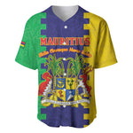 Personalised Republique de Maurice Baseball Jersey Stella Clavisque Maris Indici