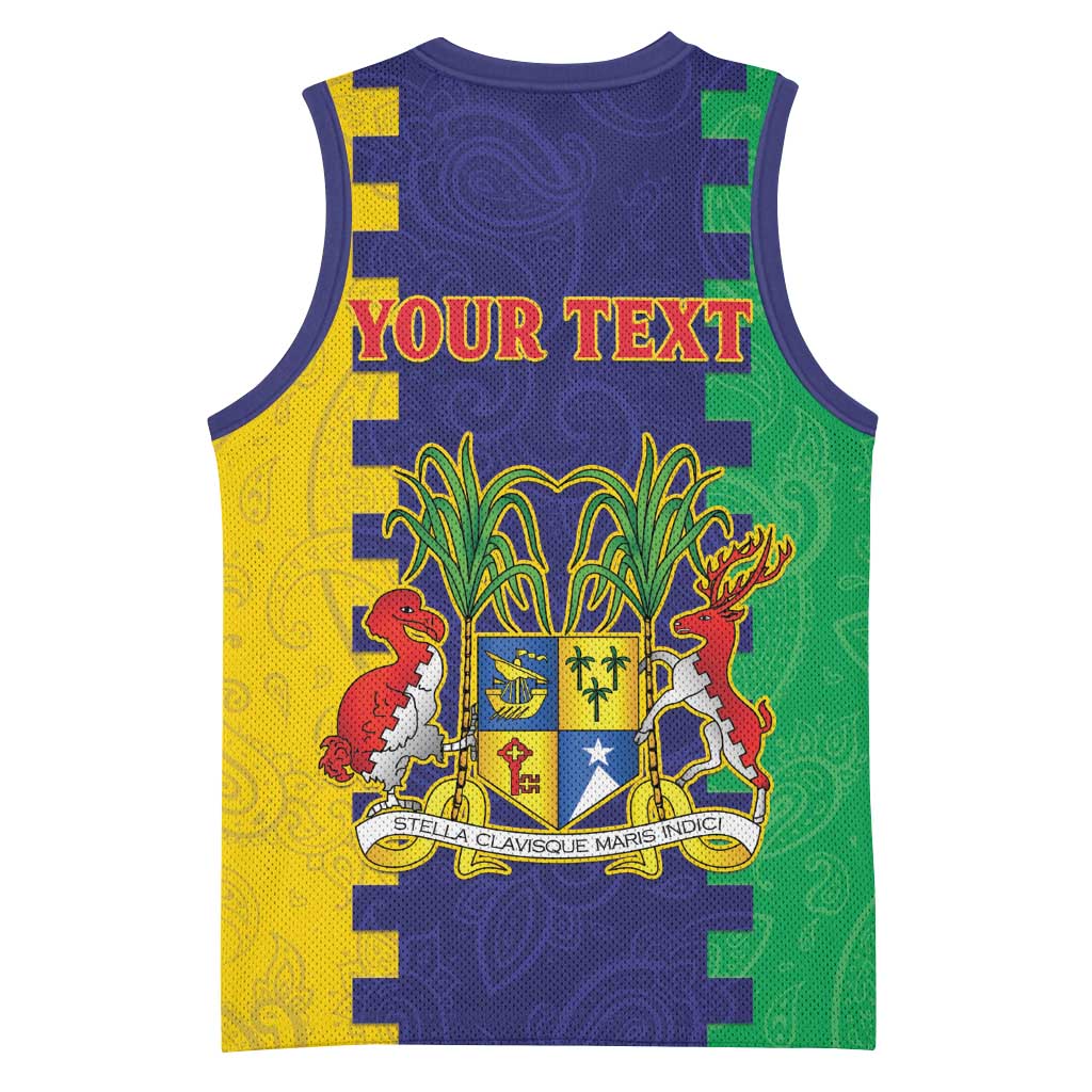 Personalised Republique de Maurice Basketball Jersey Stella Clavisque Maris Indici LT15