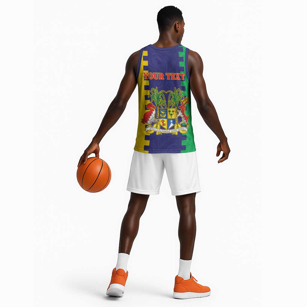 Personalised Republique de Maurice Basketball Jersey Stella Clavisque Maris Indici LT15