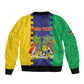 Personalised Republique de Maurice Bomber Jacket Stella Clavisque Maris Indici