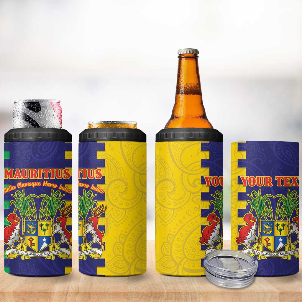 Personalised Republique de Maurice 4 in 1 Can Cooler Tumbler Stella Clavisque Maris Indici