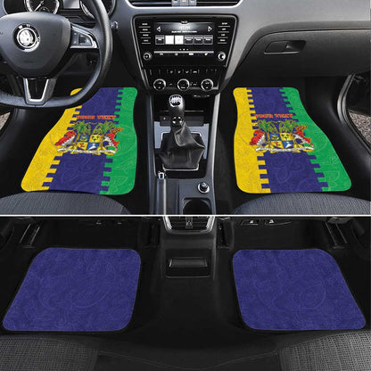 Personalised Republique de Maurice Car Mats Stella Clavisque Maris Indici