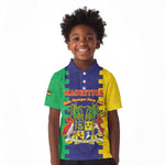 Personalised Republique de Maurice Kid Polo Shirt Stella Clavisque Maris Indici