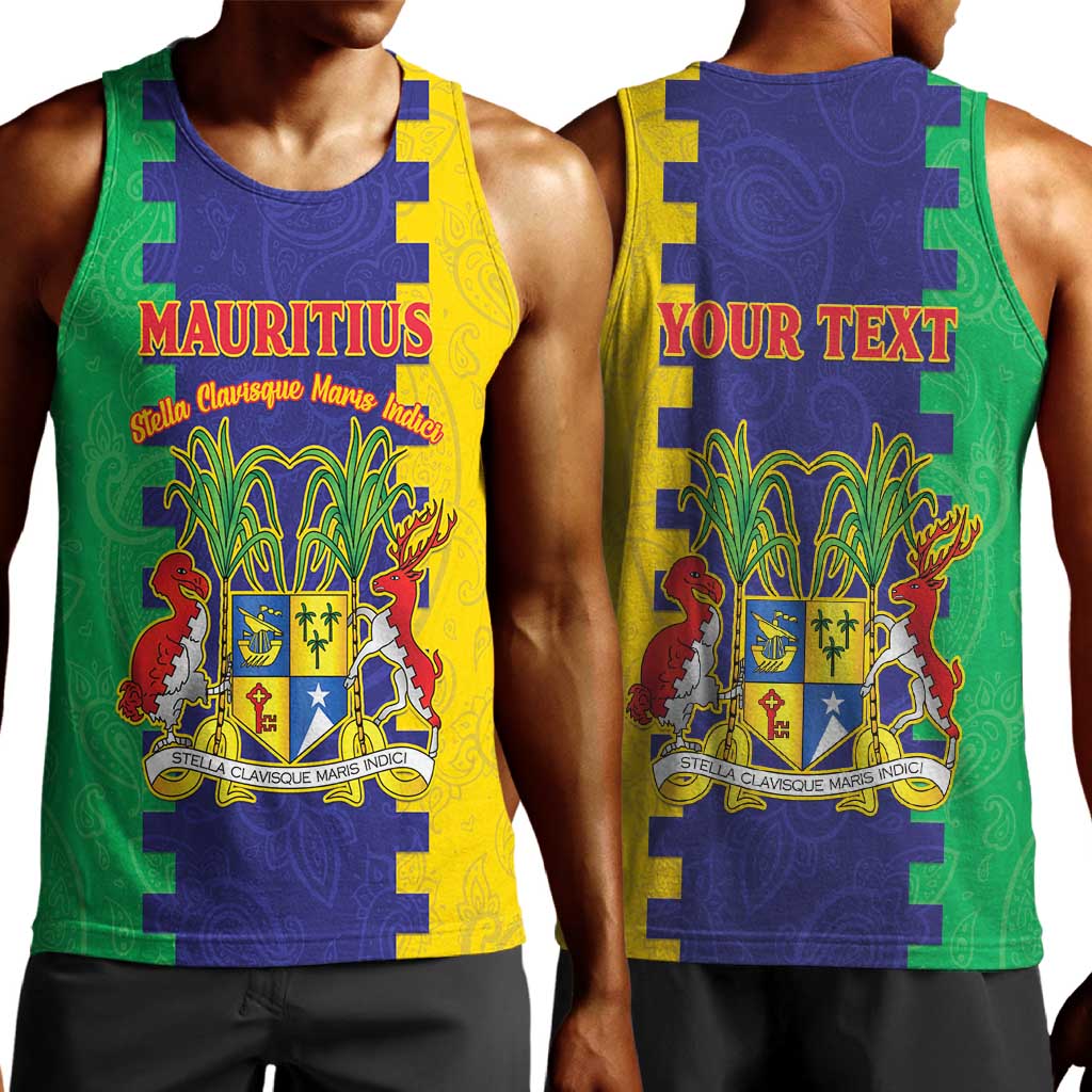 Personalised Republique de Maurice Men Tank Top Stella Clavisque Maris Indici