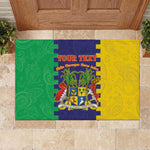 Personalised Republique de Maurice Rubber Doormat Stella Clavisque Maris Indici
