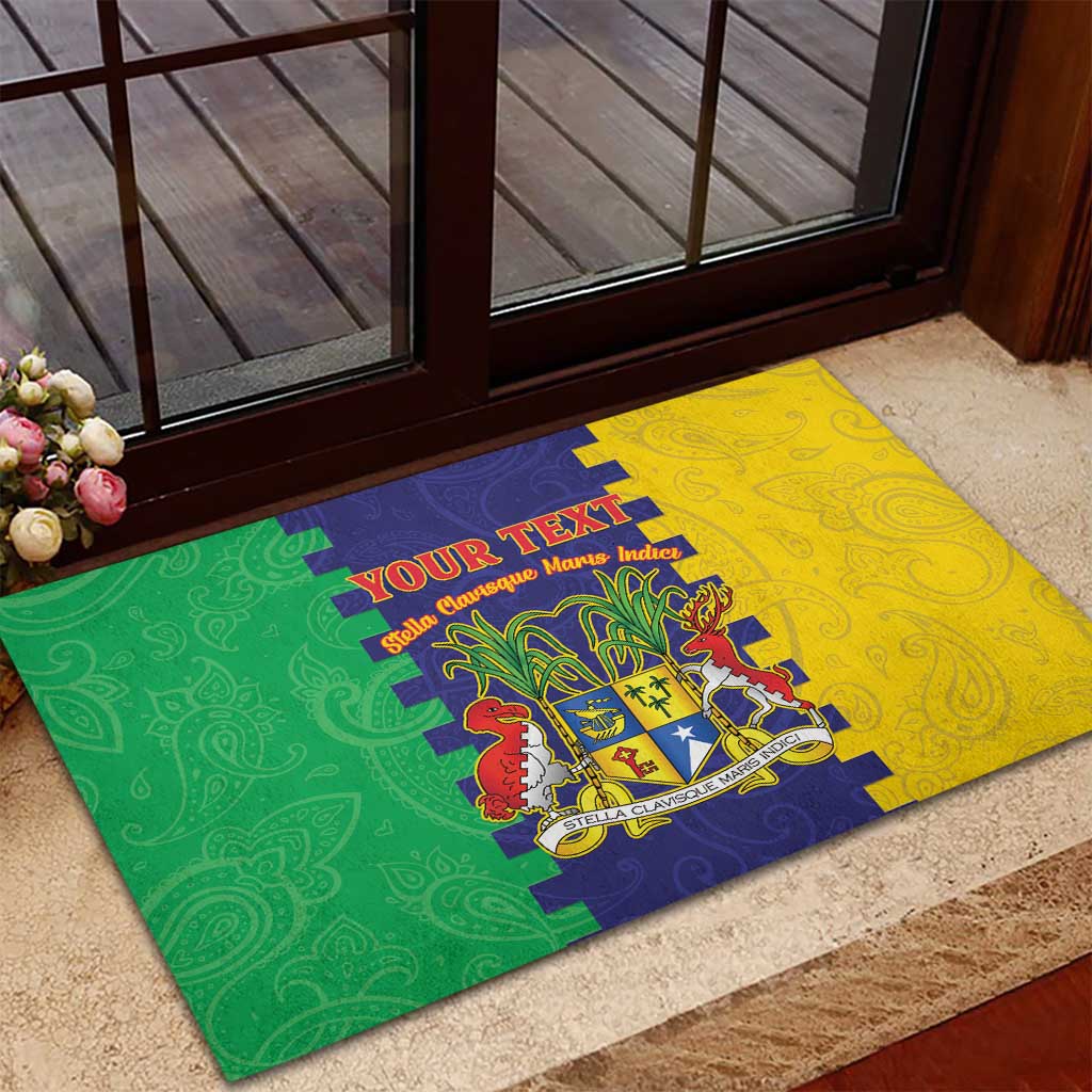 Personalised Republique de Maurice Rubber Doormat Stella Clavisque Maris Indici