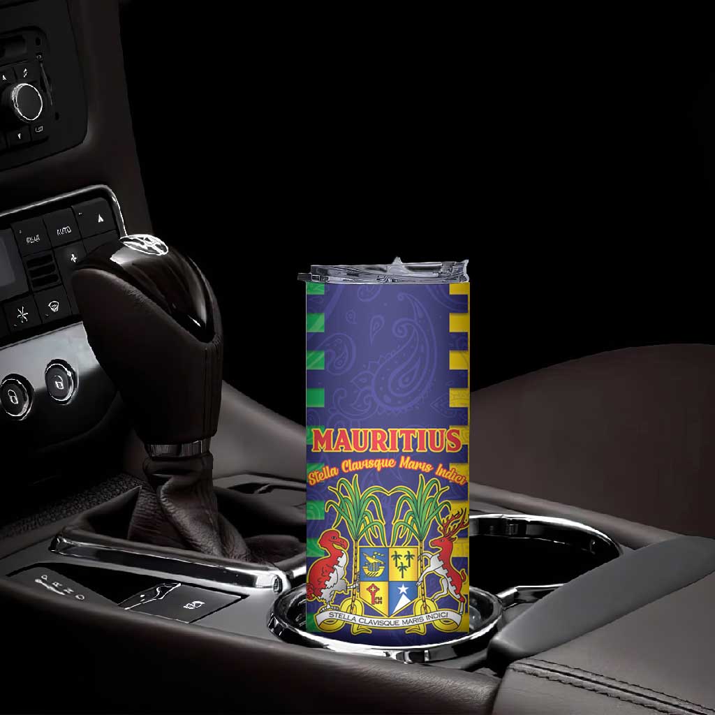Personalised Republique de Maurice Skinny Tumbler Stella Clavisque Maris Indici