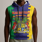 Personalised Republique de Maurice Sleeveless Hoodie Stella Clavisque Maris Indici - African Pride