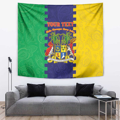 Personalised Republique de Maurice Tapestry Stella Clavisque Maris Indici