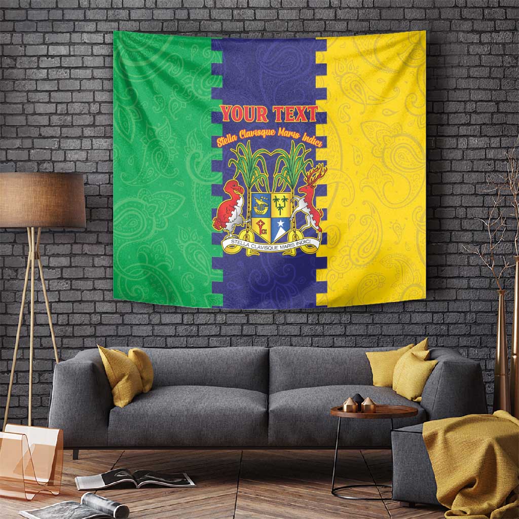 Personalised Republique de Maurice Tapestry Stella Clavisque Maris Indici