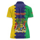 Personalised Republique de Maurice Women Polo Shirt Stella Clavisque Maris Indici