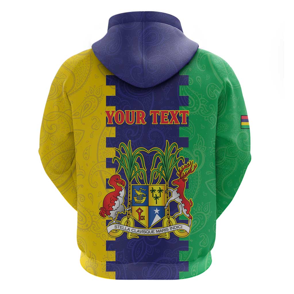 Personalised Republique de Maurice Zip Hoodie Stella Clavisque Maris Indici