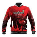 Personalised Mauritius Football Baseball Jacket Go Les Dodos Go