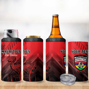 Personalised Mauritius Football 4 in 1 Can Cooler Tumbler Go Les Dodos Go