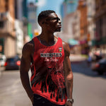 Personalised Mauritius Football Men Tank Top Go Les Dodos Go