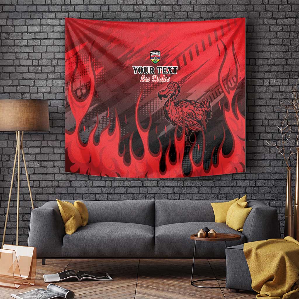 Personalised Mauritius Football Tapestry Go Les Dodos Go